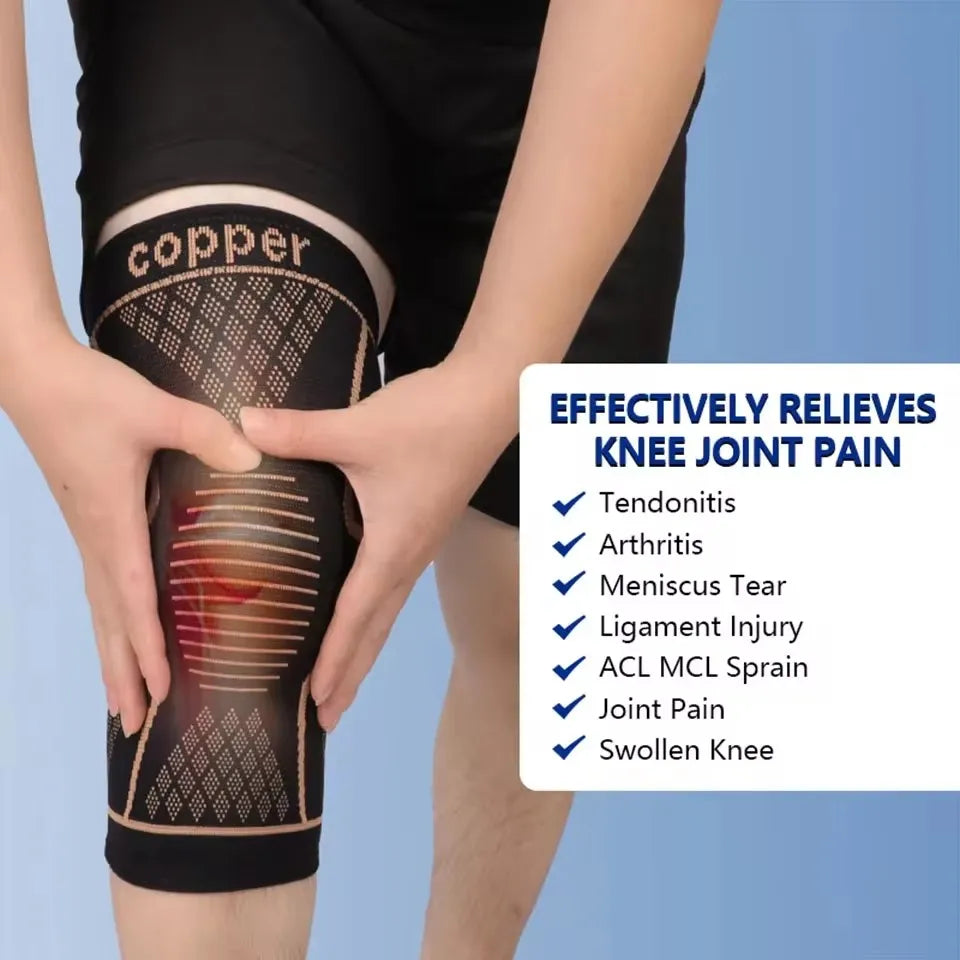GOBYGO Copper Knee Support Braces For Joint Pain Relief