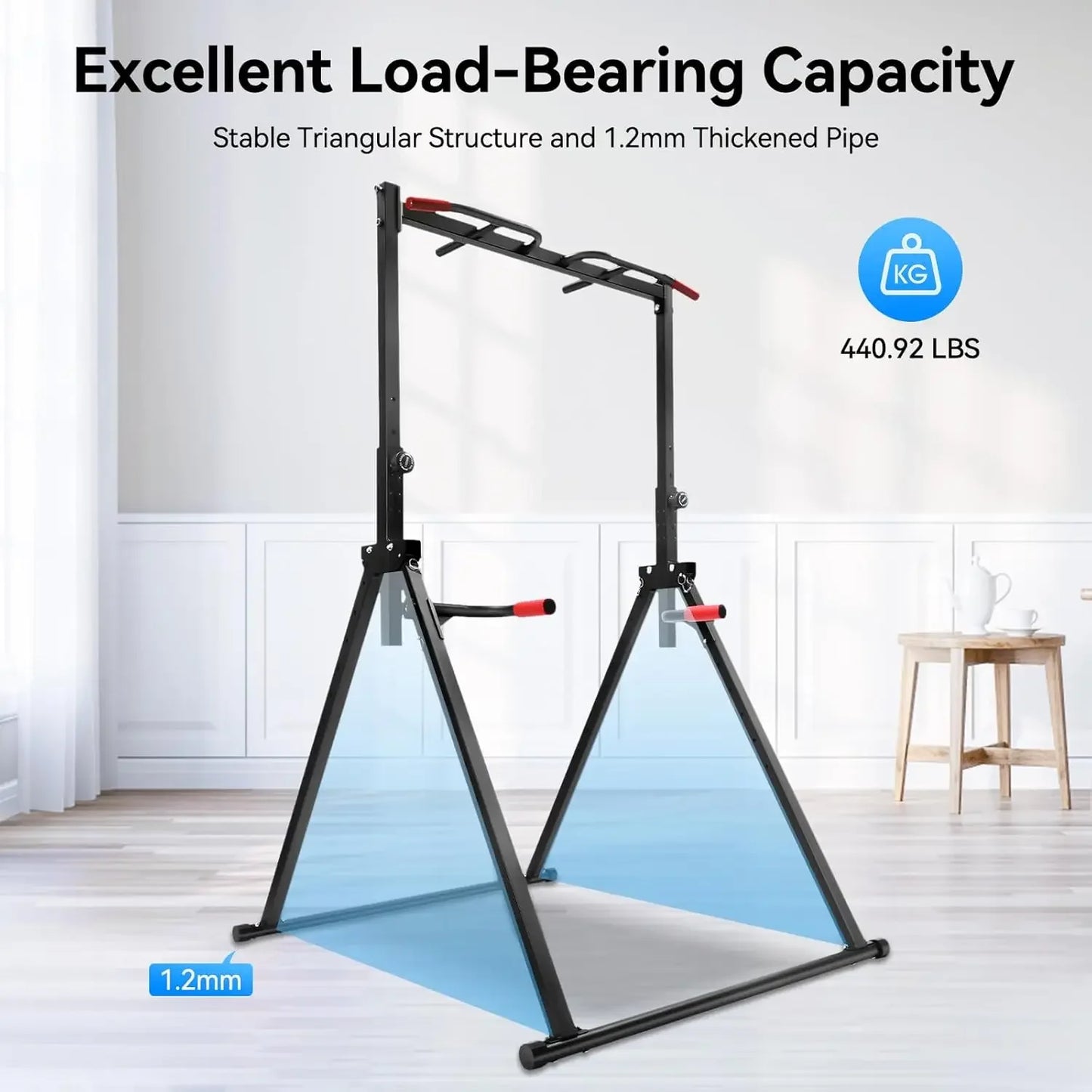 Power Tower Pull Up Bar Dip Bar Home Training Station