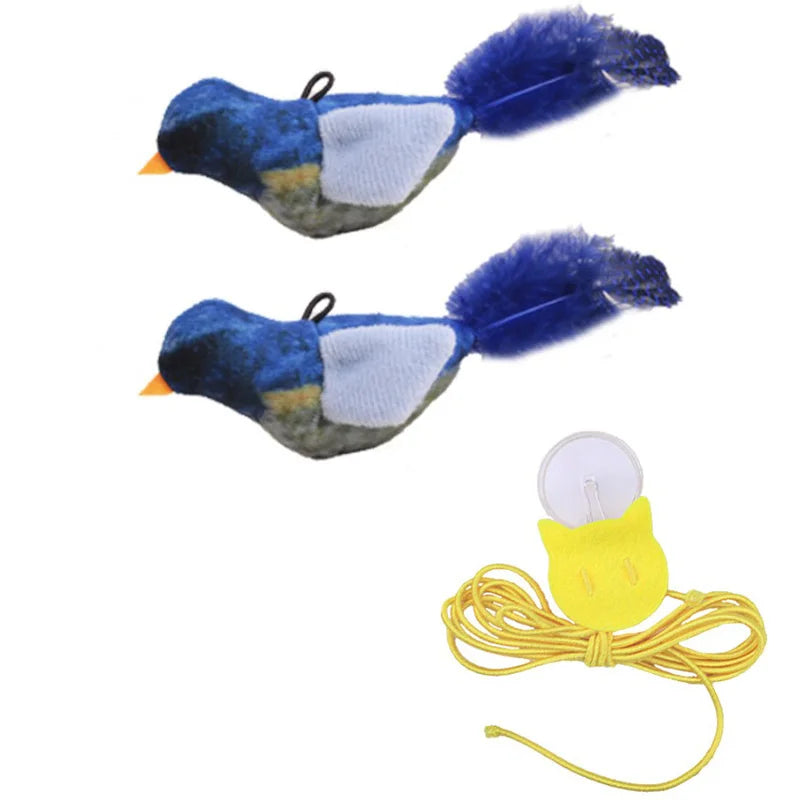 Interactive Flapping Bird Cat Toy With Realistic Chirp Sound