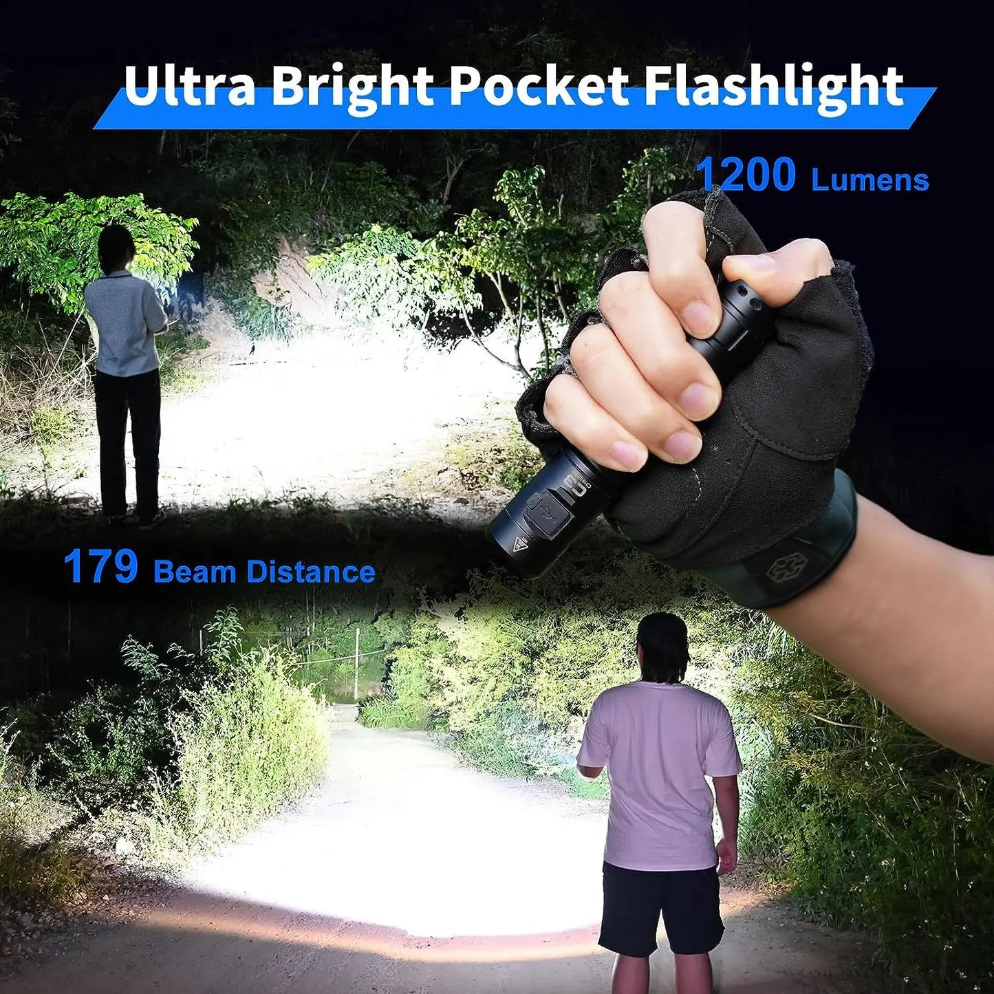 WUBEN C3 1200 Lumens Rechargeable LED Flashlight