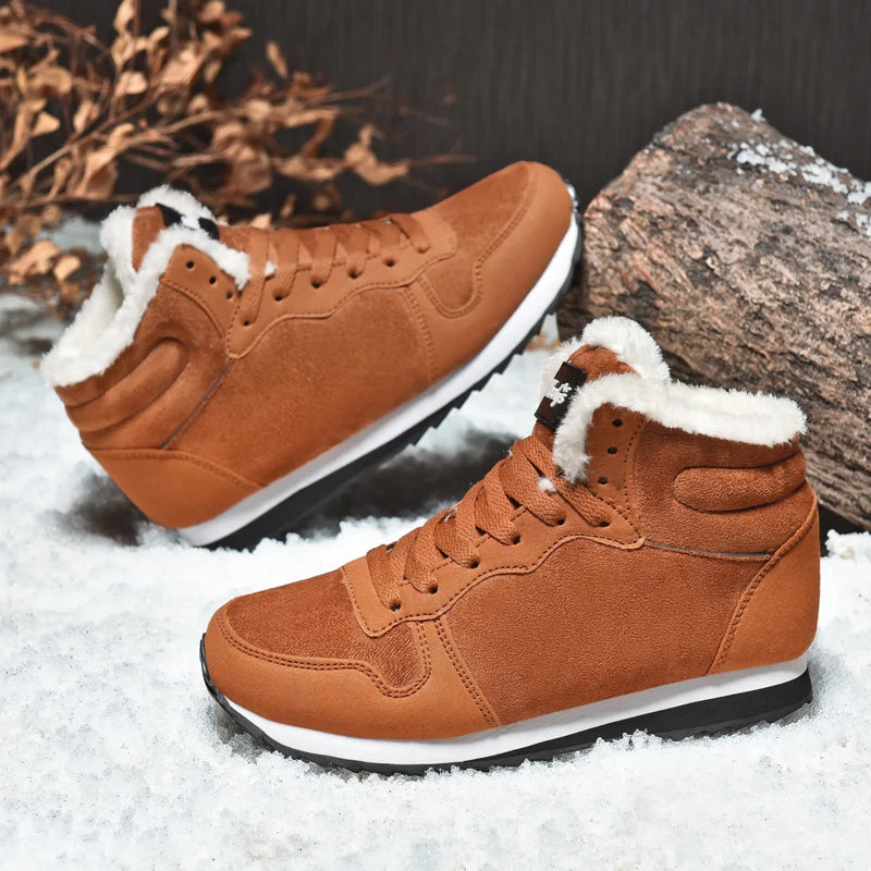 TNRT Winter Snow Boots for Men and Women Plush Waterproof