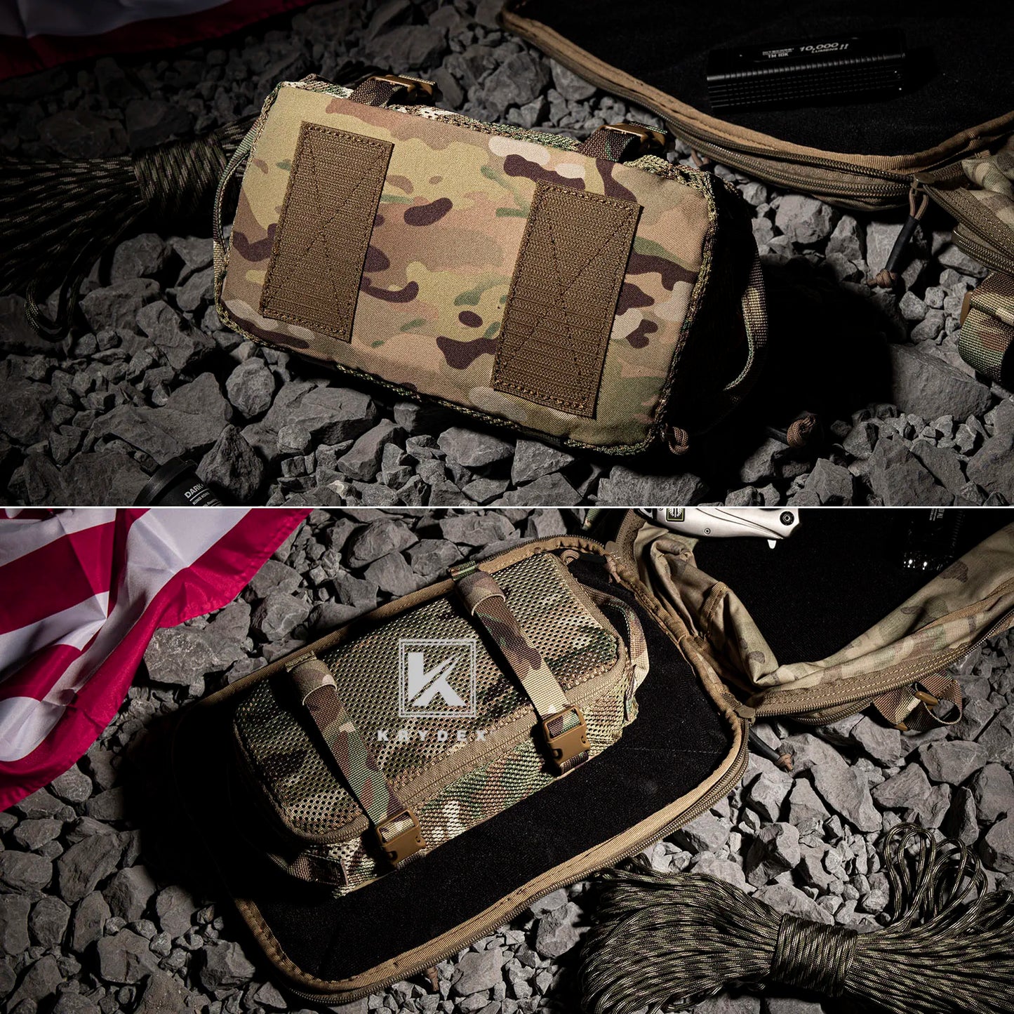 KRYDEX Tactical Modular Pouch Set For Travel And Outdoor Gear