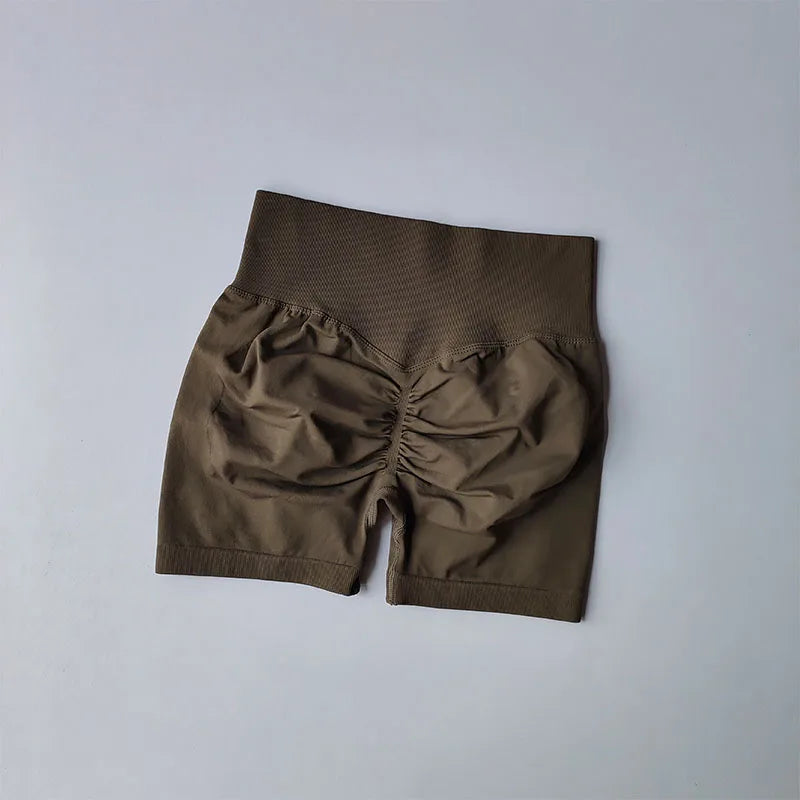 SKINOFSKIN Peach Hip Lifting Sports Shorts High Waist Tightening