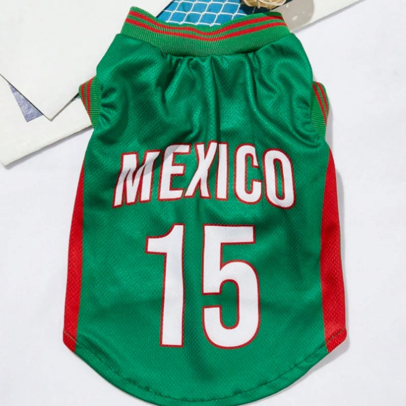 Breathable Mesh Dog Clothes Jersey For Pets Summer Shirts