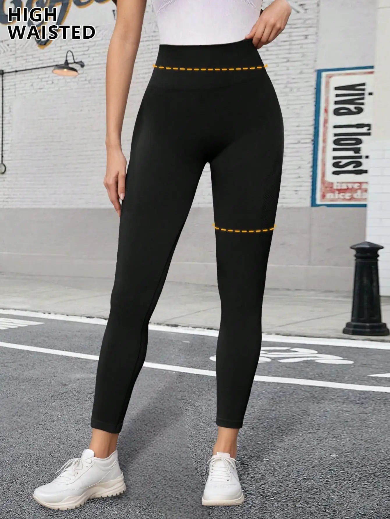 Women's High Waist Leggings With Tummy Control For Workout Yoga