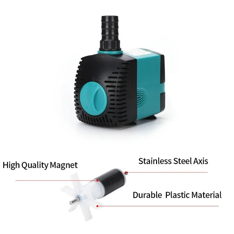 Ultra Quiet Submersible Fish Tank Water Pump 110-240V