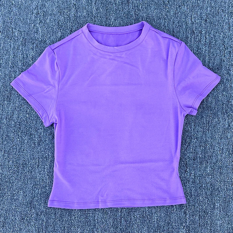 SDFHSFH Women's Quick Dry Breathable Sports Shirt For Running Yoga