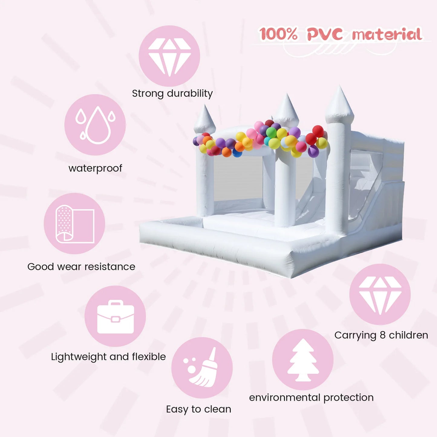 RTS Inflatable Commercial PVC Castle Bounce House for Events