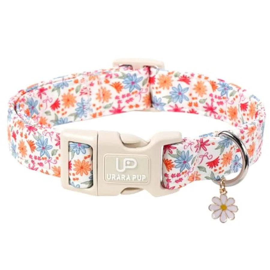 Fruit Pattern Cotton Dog Collar Adjustable Lightweight Durable