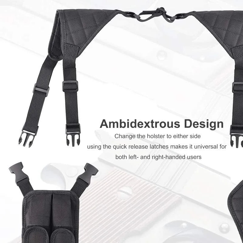 Shoulder Holster Airsoft Vertical Gun Holster Adjustable for Pistols
