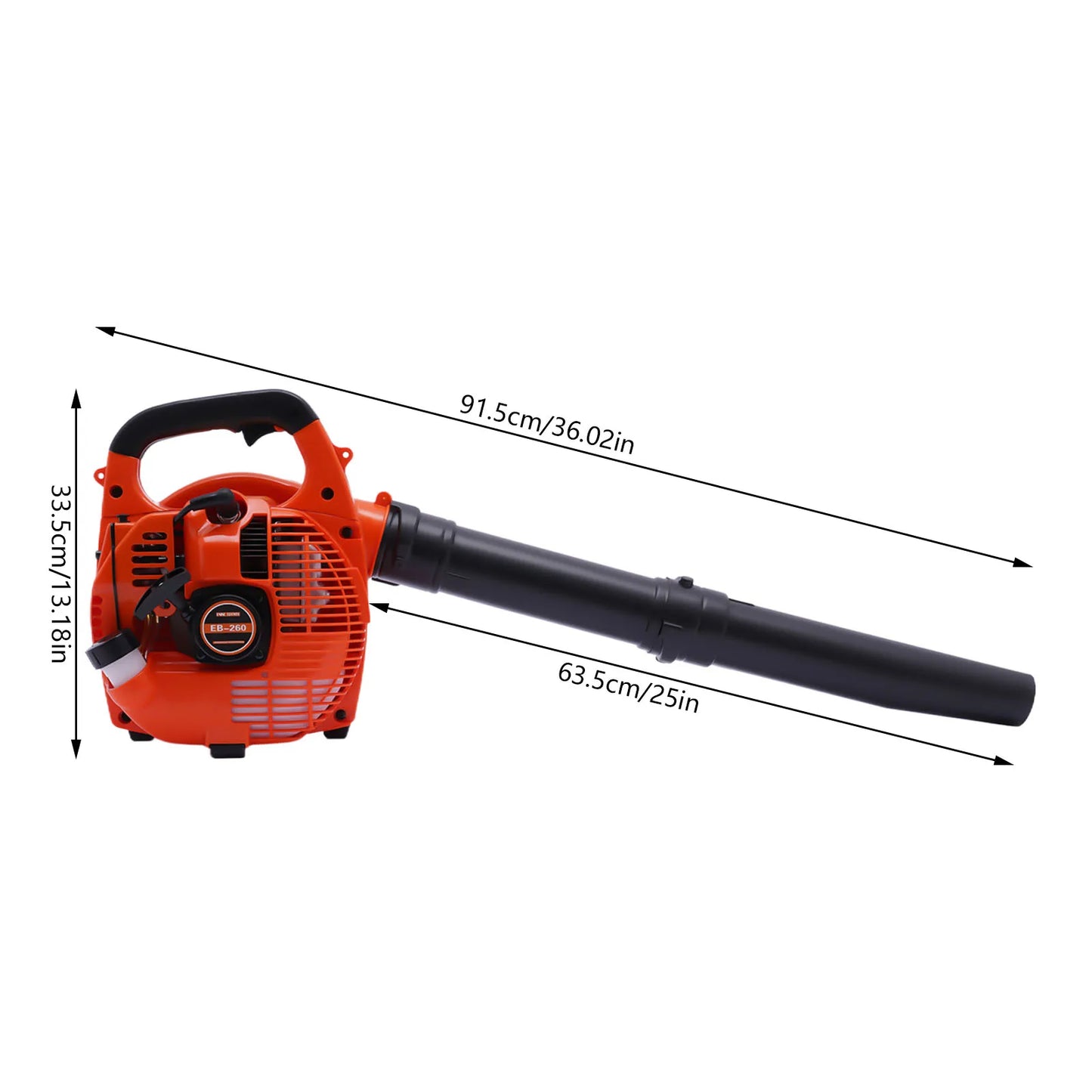 Gas Leaf Blower 2 Stroke Handheld Yard Debris Blower