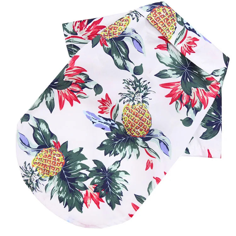 Hawaiian Style Pet Shirt For Dogs And Cats Beach Ready