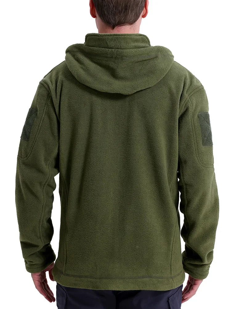 Fleece Tactical Hunting Jacket With Multi Pocket Warmth