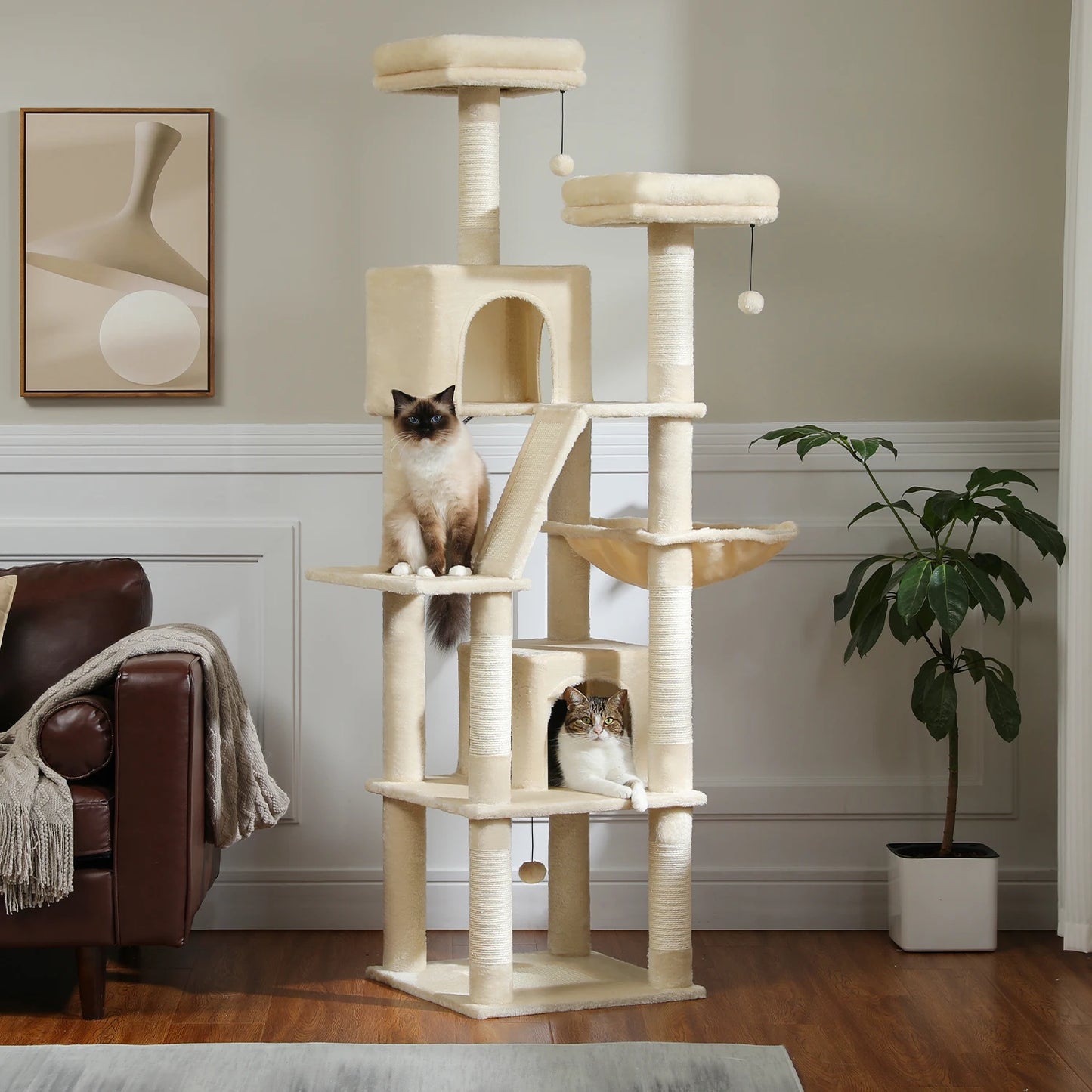 PAWZ Road Cat Tree Tower For Indoor Cats