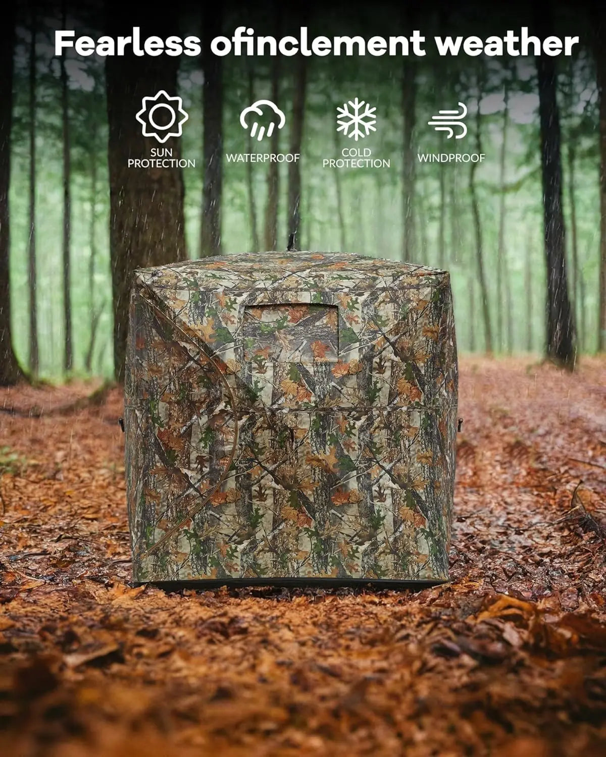TWISTER.CK Outdoor Pop Up Ground Blind For Hunting With Windows