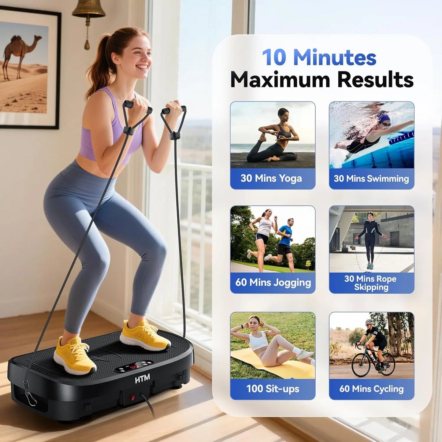 120 Speed Vibration Plate For Whole Body Workout At Home