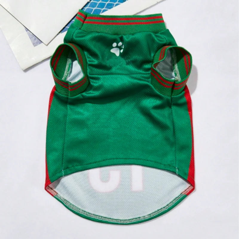 Breathable Mesh Dog Clothes Jersey For Pets Summer Shirts