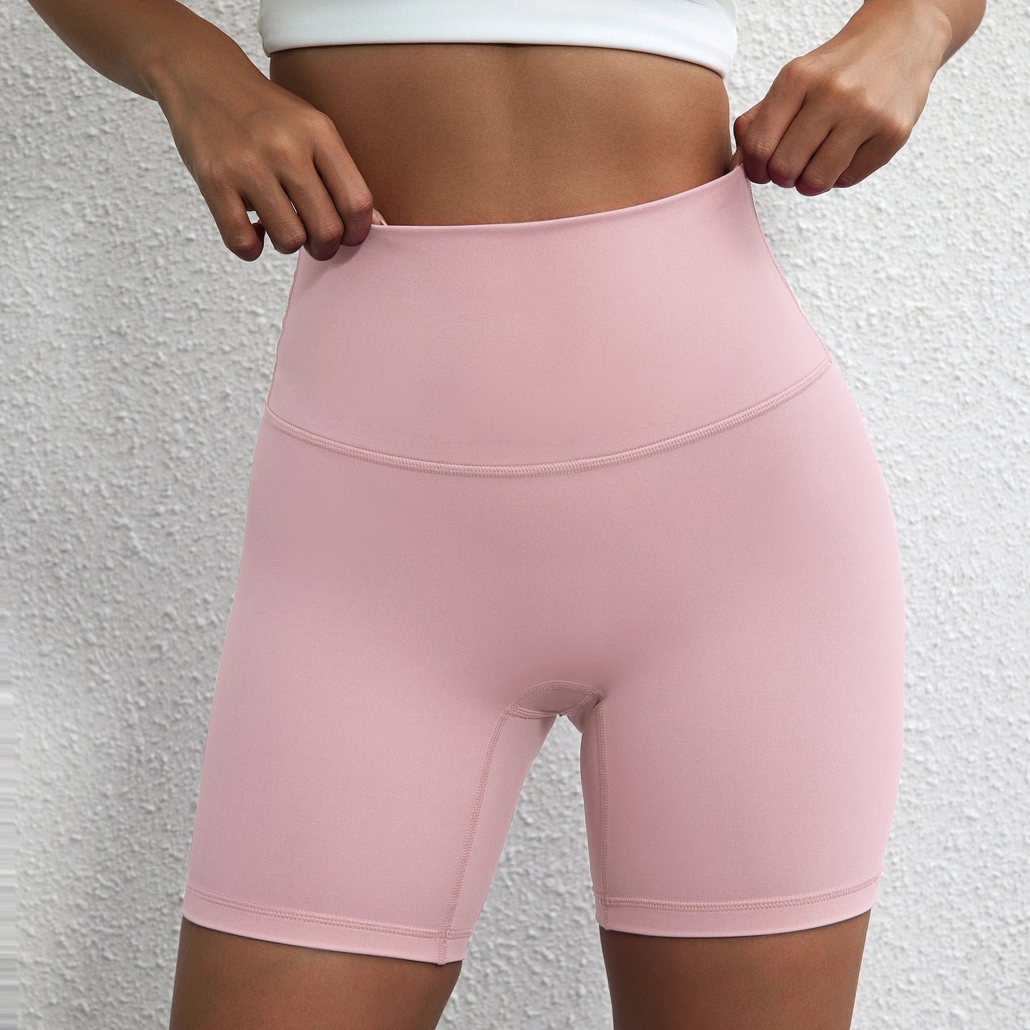 Women High Waist Yoga Shorts With Pocket For Fitness Training