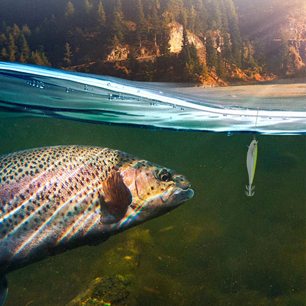 Cuttlefish Attracting Lure With Double Hook Glow Octopus Bait
