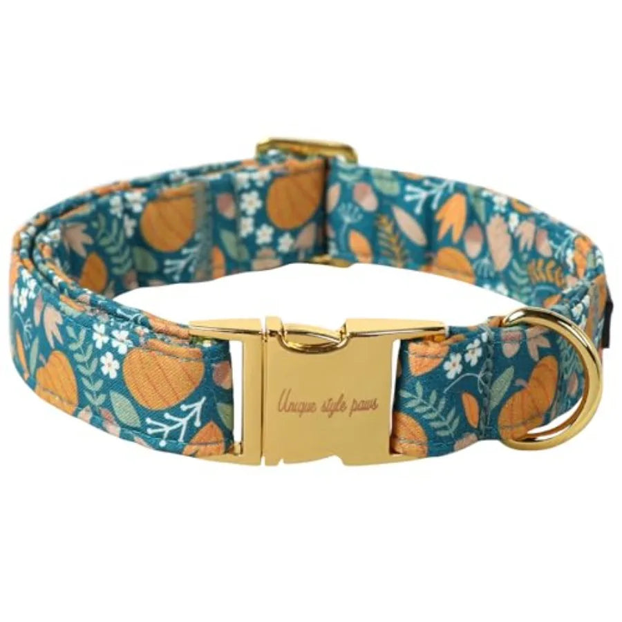 Dog Collar With Coconut Tree Pendant And Plastic Buckle For Small To Large Dogs
