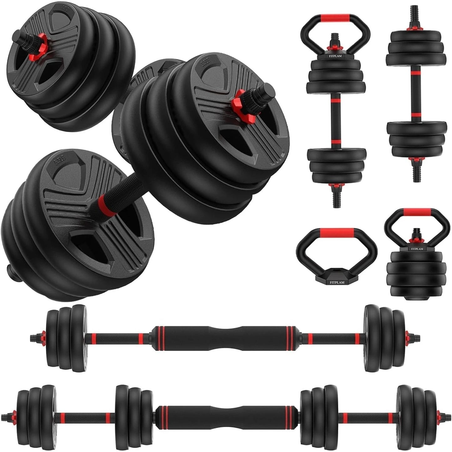 FED Fitness FITPLAM 5 In 1 Adjustable Dumbbell Set