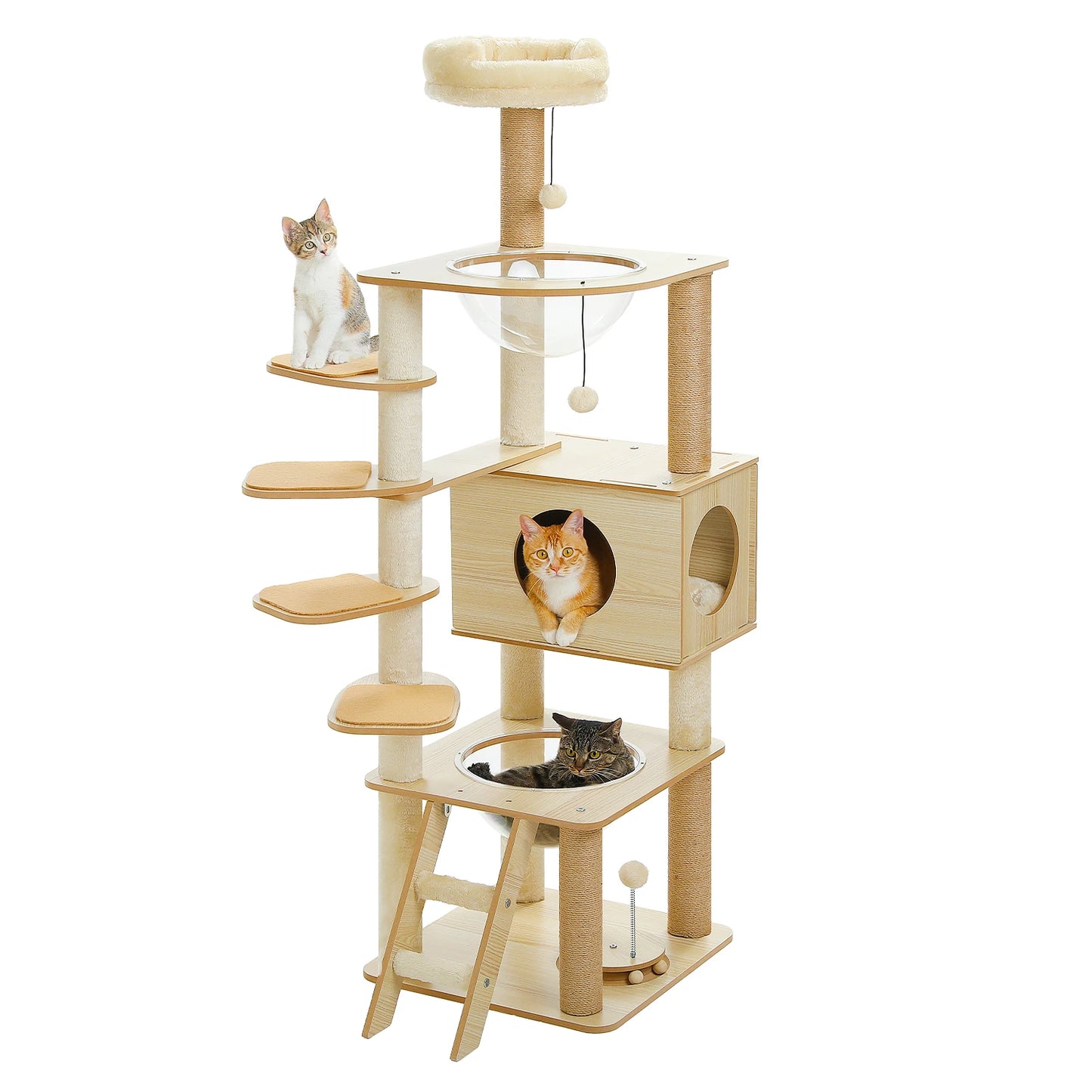 PAWZ Ro Multi Level Indoor Cat Tree With Scratching Posts