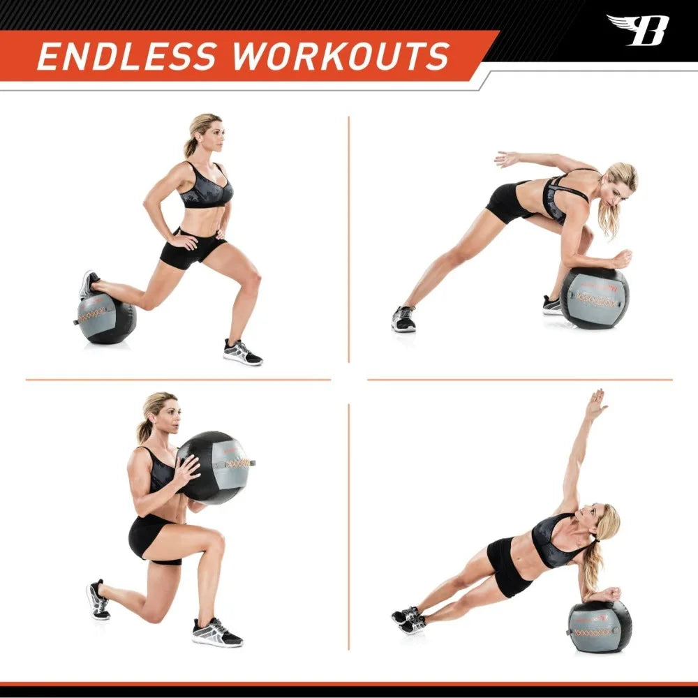 Bionic Body Weighted Slam Wall Ball for Cardio and Core