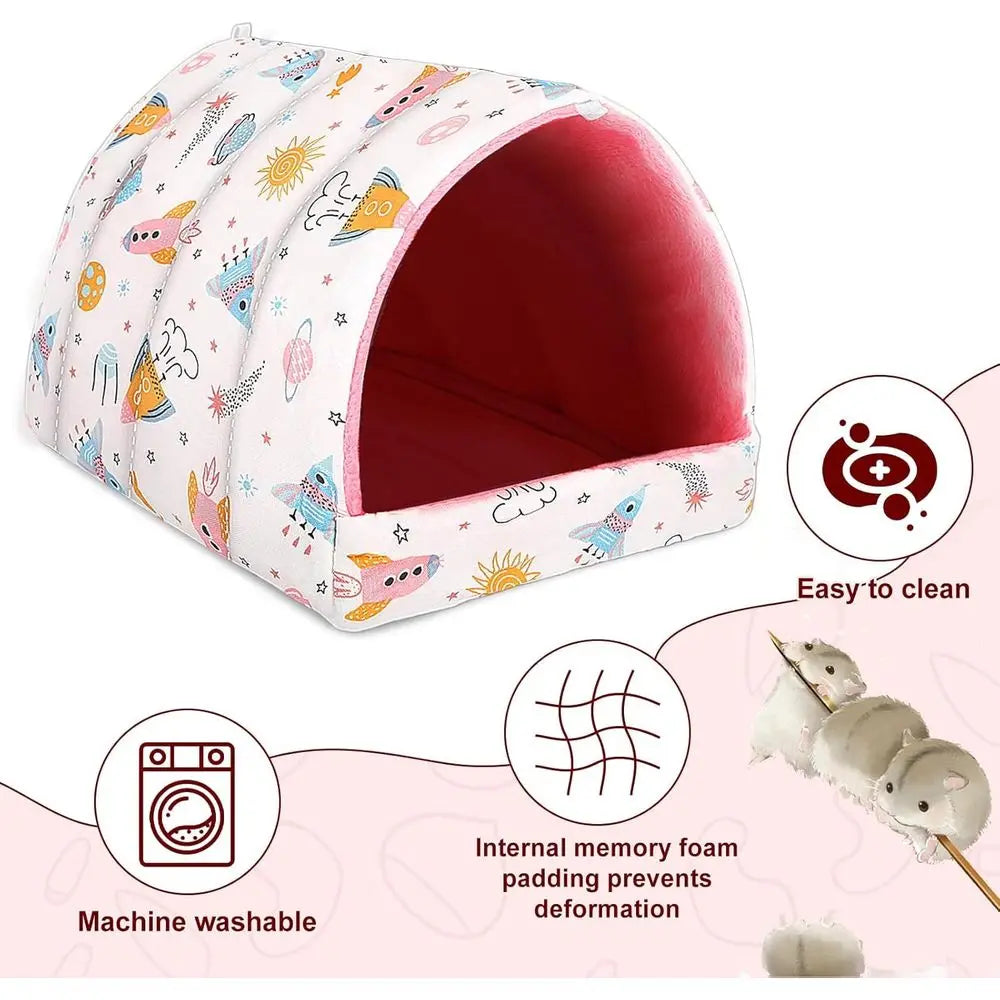 2 Pack Guinea Pig Bed Washable Small Animal House