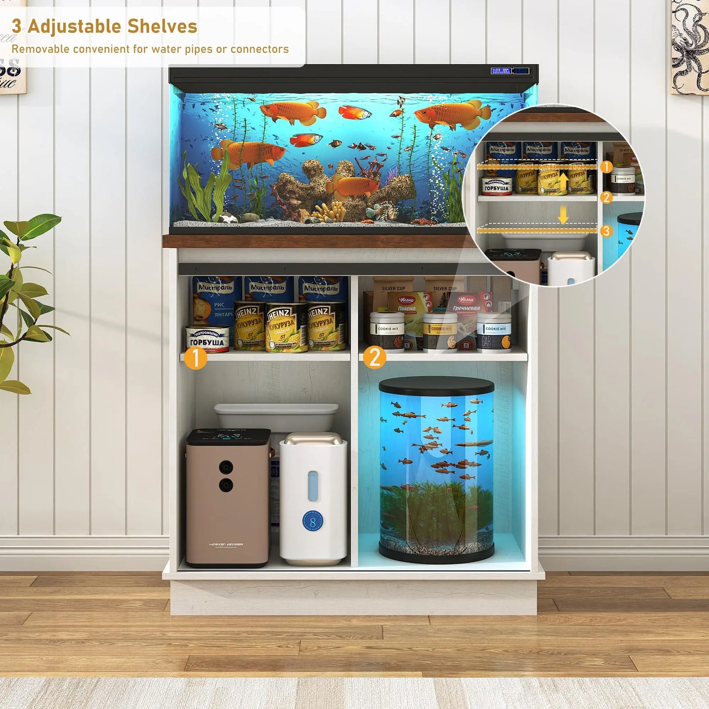 Heavy Duty Aquarium Stand For Aquariums And Terrariums