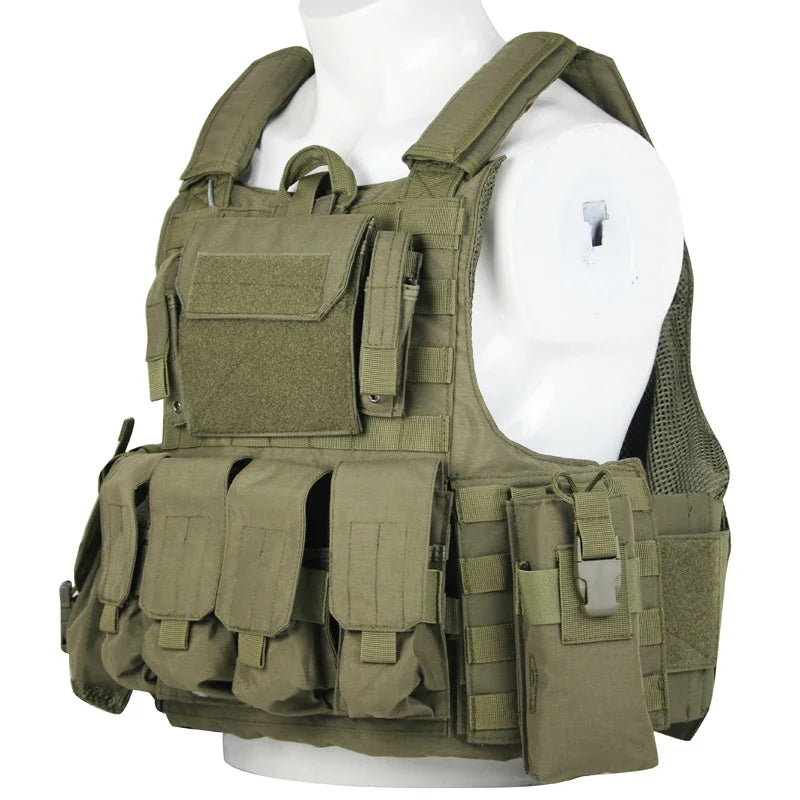 Tactical Vest Plate Carrier With Molle For Outdoor Armor