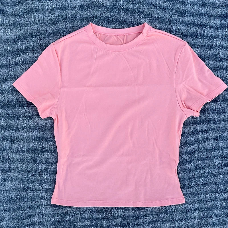 SDFHSFH Women's Quick Dry Breathable Sports Shirt For Running Yoga