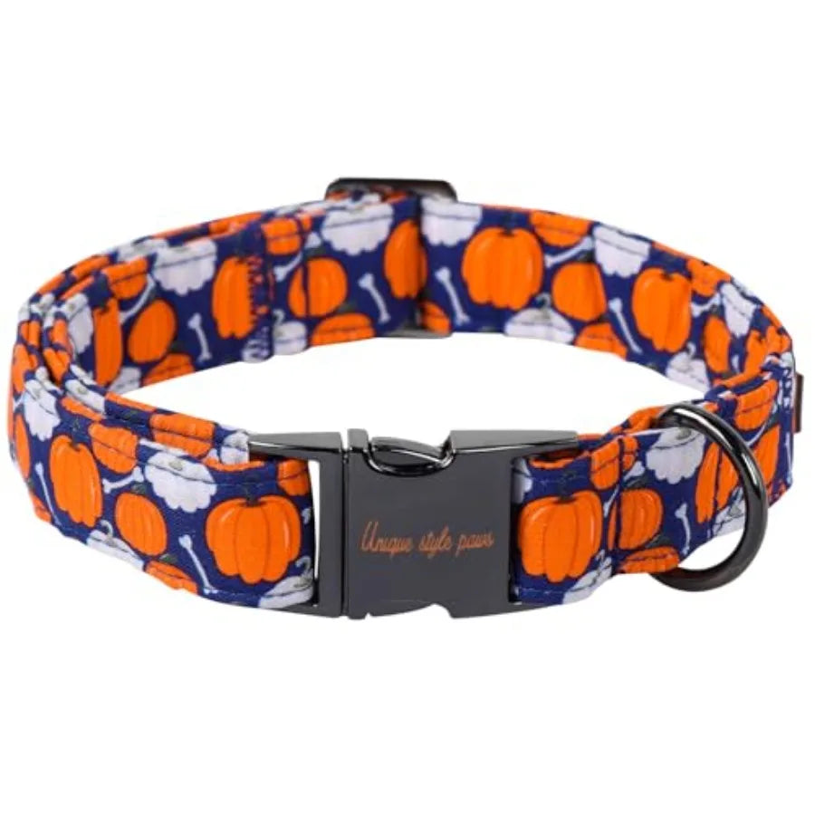 Dog Collar With Coconut Tree Pendant And Plastic Buckle For Small To Large Dogs
