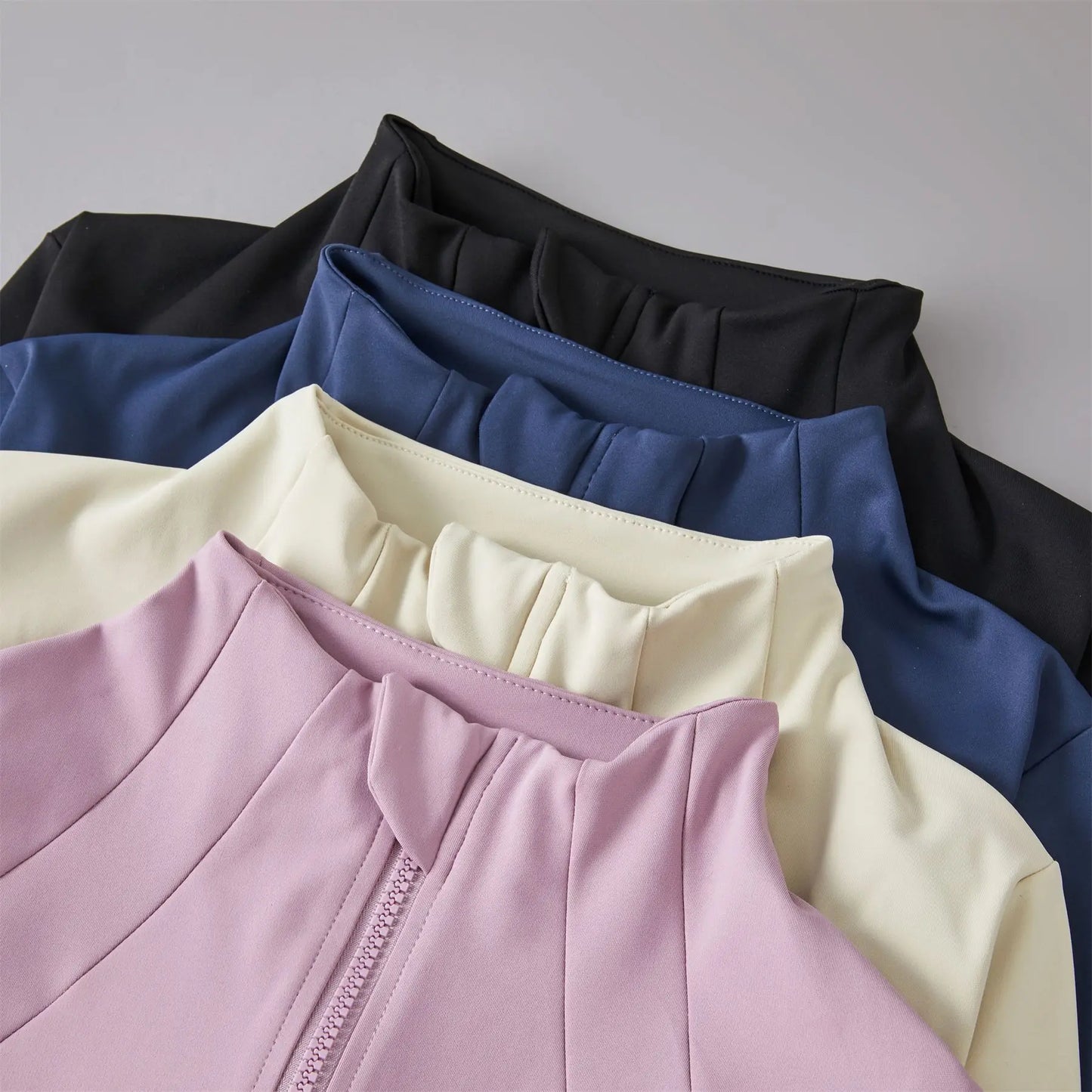 Women's Athletic Lightweight Yoga Jacket With Zipper And Pockets