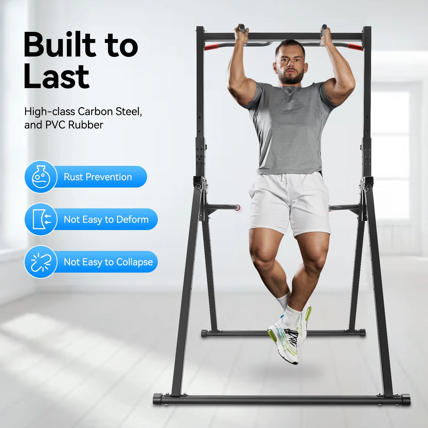 Power Tower Pull Up Bar Dip Bar Home Training Station