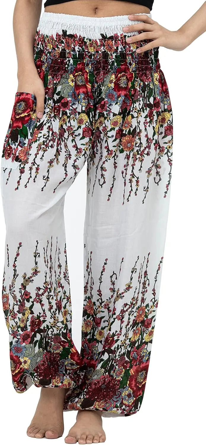 Harem Pants For Women Yoga Boho With Pockets Comfortable