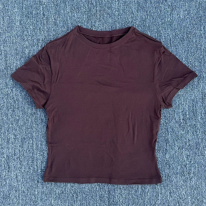 SDFHSFH Women's Quick Dry Breathable Sports Shirt For Running Yoga