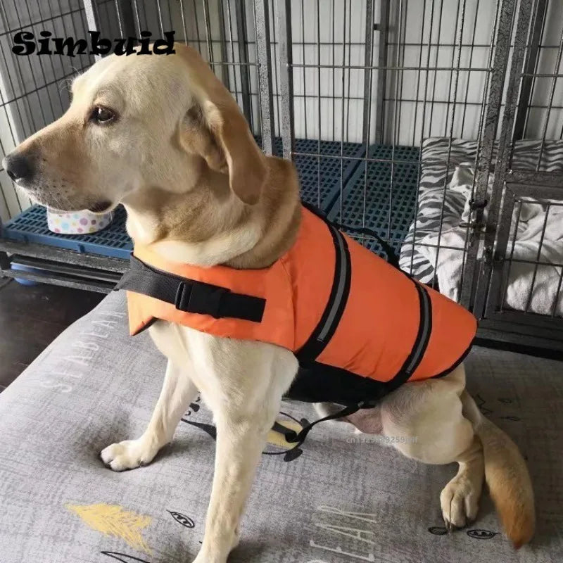 Dog Reflective Life Jacket Adjustable Safety Vest For Outdoors