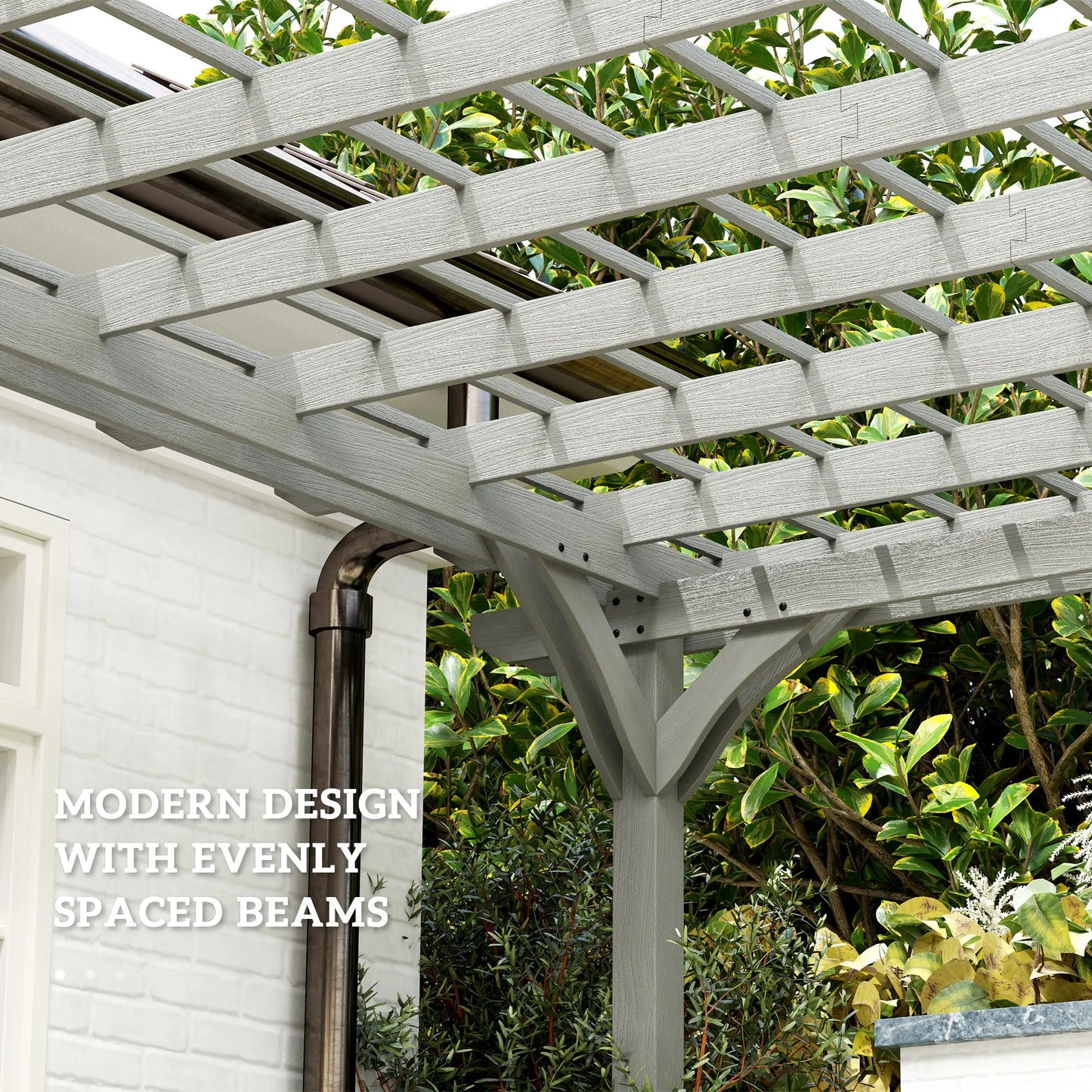 Wooden Outdoor Pergola Gazebo With Stable Structure