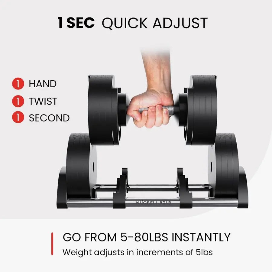 MBVM Adjustable Dumbbells For Home Gym Strength Training