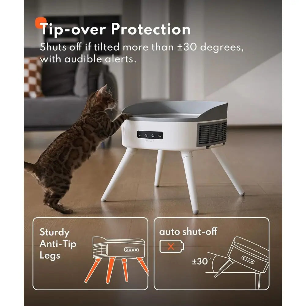 Pet-Sae 2-in-1 Space Heater With Cat Bed Energy Saving