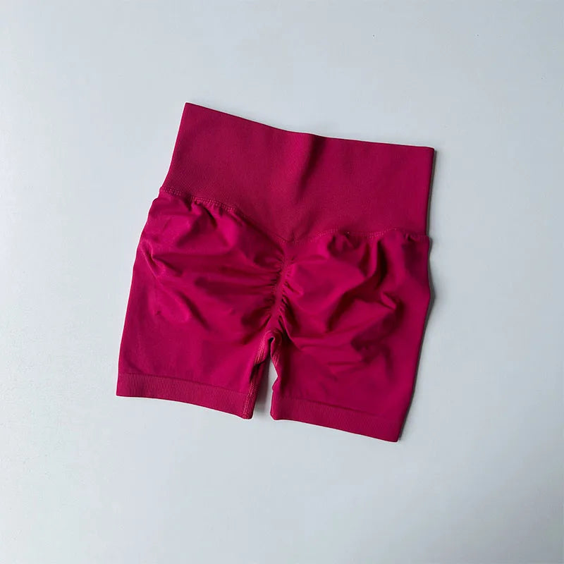 SKINOFSKIN Peach Hip Lifting Sports Shorts High Waist Tightening