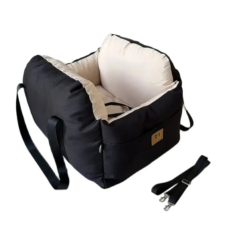 Dog Car Seat With Safety Belt Universal Pet Nest Cushion