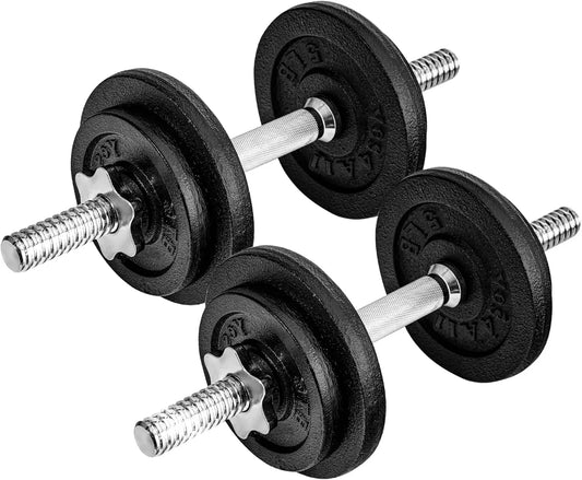 Adjustable Dumbbell Set With Weight Plates 40 To 200 Lbs Star Lock Collars