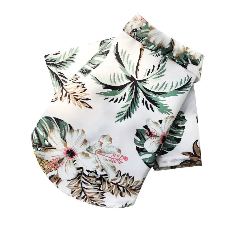 Hawaiian Style Pet Shirt For Dogs And Cats Beach Ready