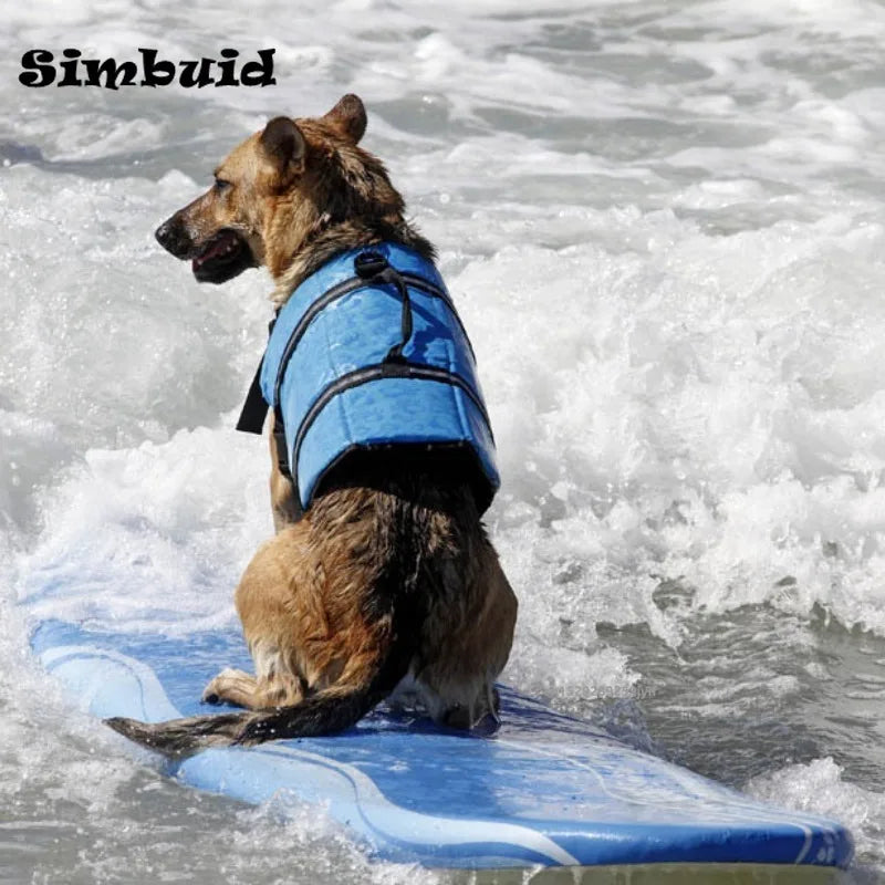Dog Reflective Life Jacket Adjustable Safety Vest For Outdoors