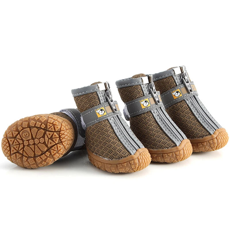 Breathable Dog Shoes Non Slip Plush Protection Paw Boots