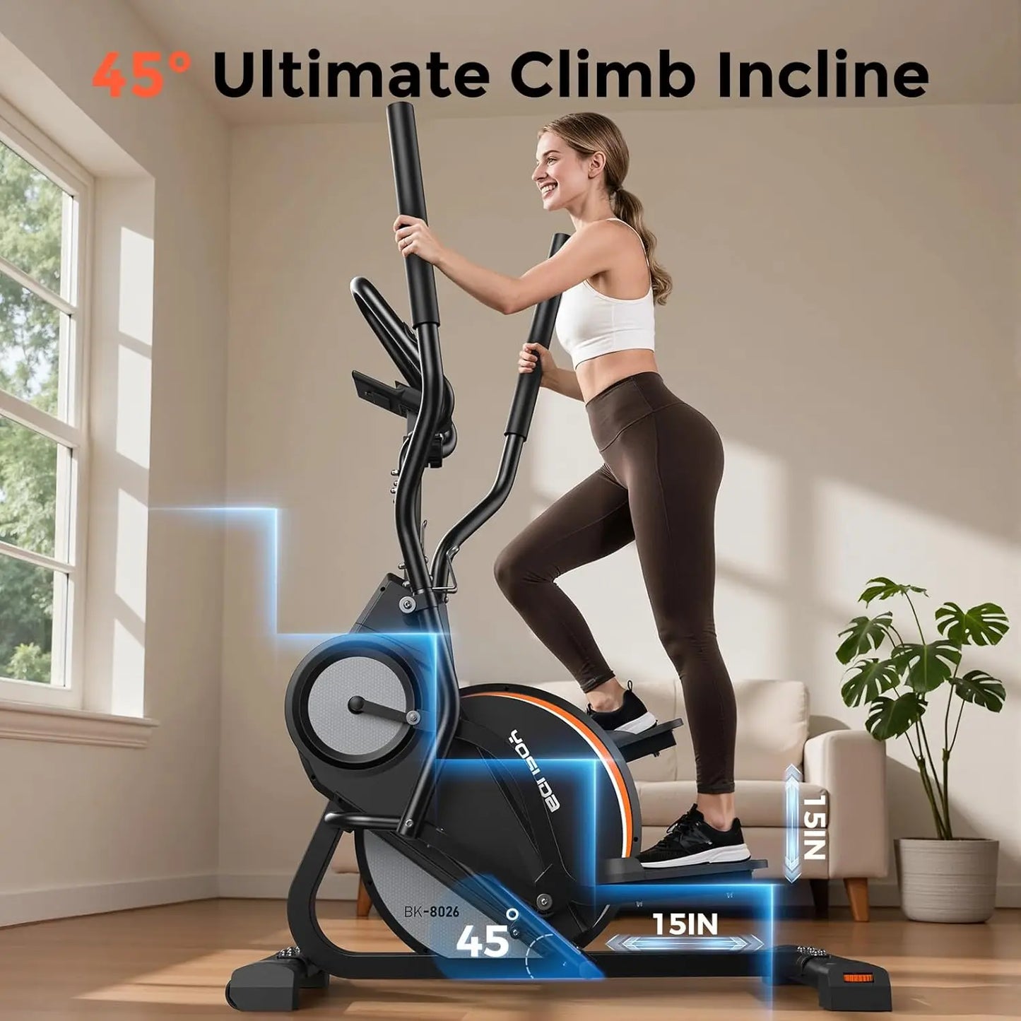 YOSUDA 3-In-1 Elliptical Exercise Machine For Home Use