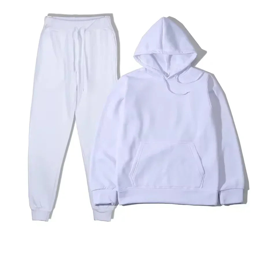 Winter Women Tracksuit Two Piece Set Oversized Hoodie Sweatpants