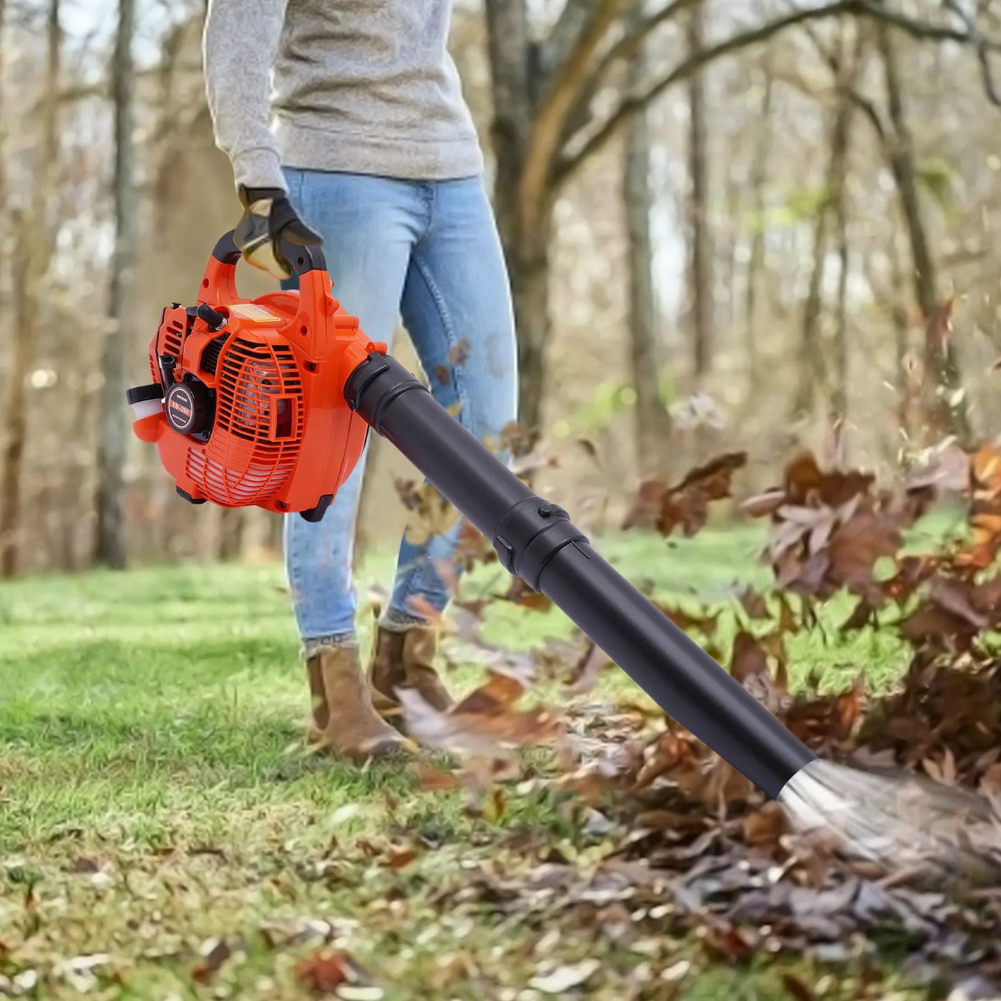 Gas Leaf Blower 2 Stroke Handheld Yard Debris Blower