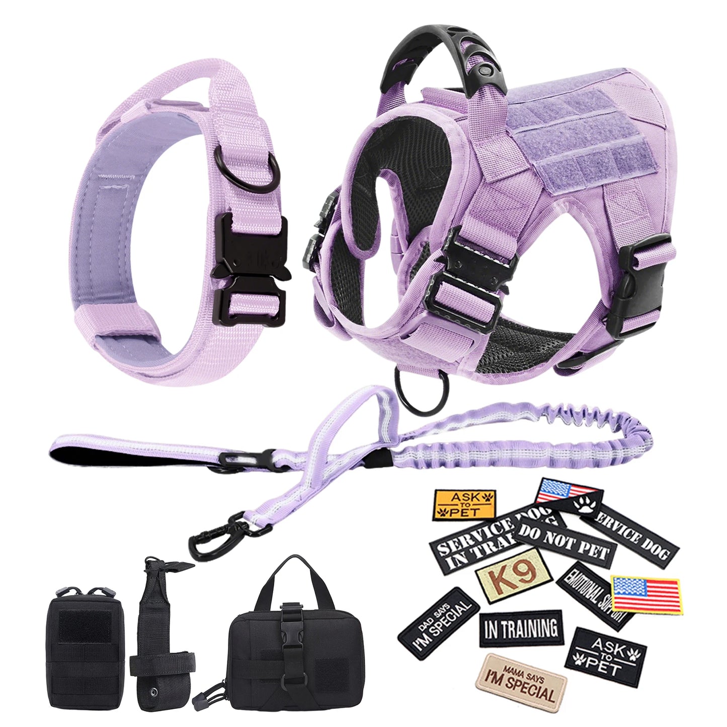PETRAVEL Military Camouflage Dog Harness Adjustable Tactical Vest